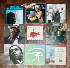 LOT of 9 RARE LP BLUES ALBUMS Monk Coltrane King etc vinyl VG+ & BETTER records
