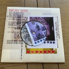 Nicky Wire: Break My Heart Slowly 7” Vinyl Single Near Mint Free UK Post