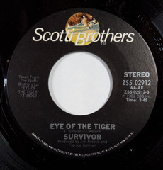 SURVIVOR: Eye Of The Tiger / Take You On A Saturday 7″ Single 45 RPM