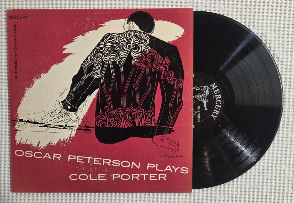 OSCAR PETERSON Plays COLE PORTER Orig ’53 MERCURY Mono Jazz David Stone Martin