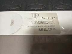 Taylor Swift The Tortured Poets Department Vinyl Signed Heart Insert NEW TTPD