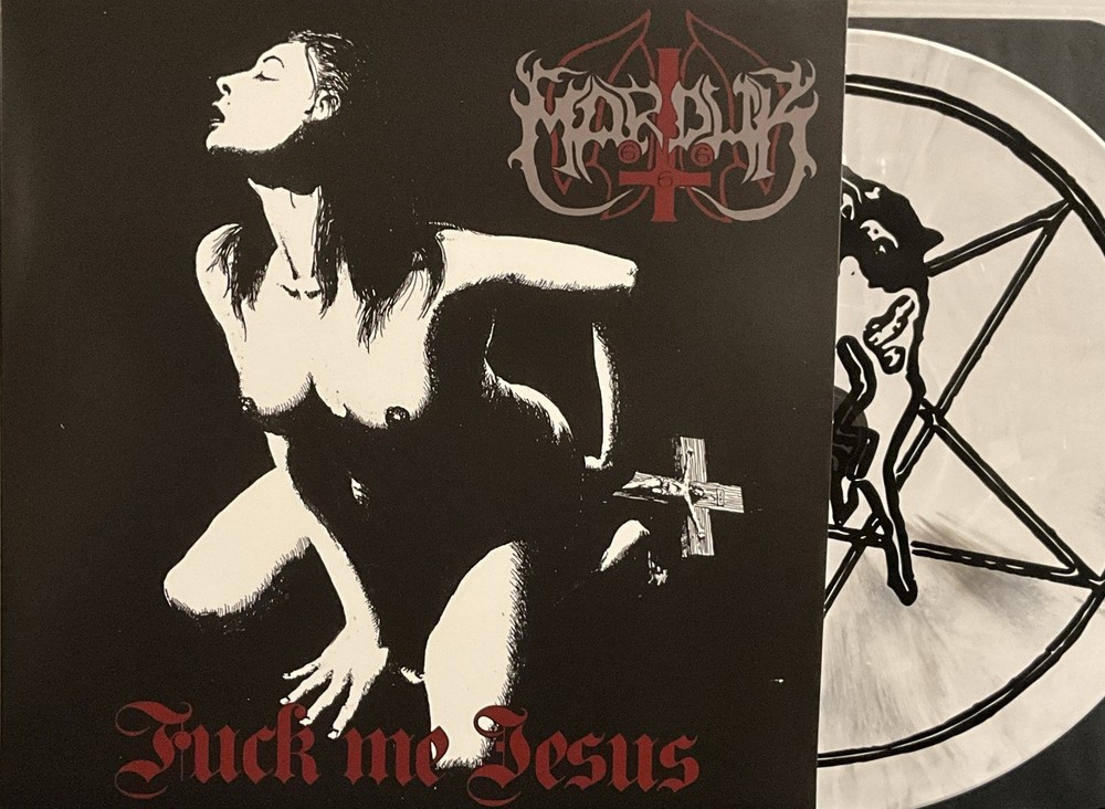 Marduk – Fuck Me Jesus LP 2024 Osmose Productions – OPLP030 [White Marble]