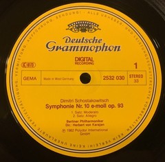 Dmitri Shostakovich, Berliner Philharmoniker, Herbert von Karajan, Symphonie No.