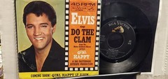 ELVIS PRESLEY 7″ 45 RPM “Do the Clam” & “Girl Happy” w/PS VG to VG+ Condition