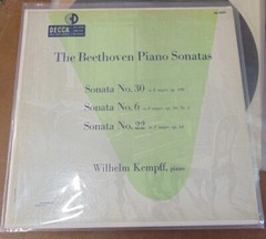 BEETHOVEN – 24/32 Piano Sonatas – KEMPFF / Decca Gold ’50s / 11 VG VG+ LPs