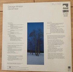 George Winston – December Windham Hill Records vinyl LP – EX/EX