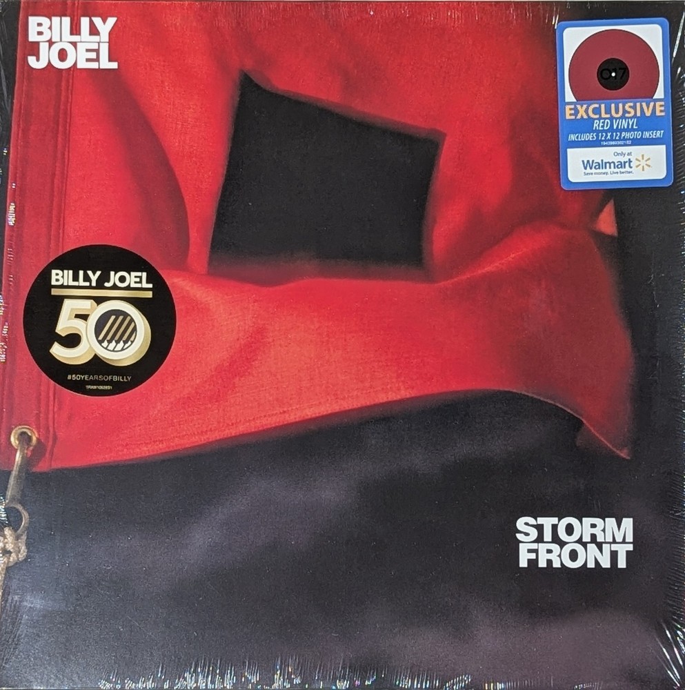 BILLY JOEL Storm Front SEALED Walmart Exclusive LP Red Vinyl 12×12 photo