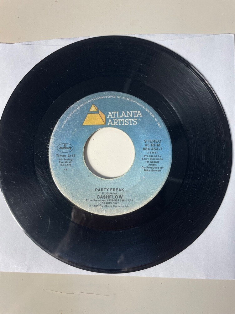 Ca$hflow 45 RPM 7″ Record It’s Just a Dream / Party Freak Mercury 884 454-7