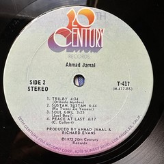 Ahmad Jamal ’73 Vinyl LP 1973 OG 20th Century Records T-417 Jazz-Funk