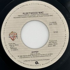 Fleetwood Mac-Gypsy/Cool Water 45 RPM Excellent (EX) +Jukebox Strip