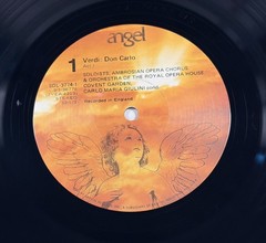 Verdi Don Carlo 4LP Box Angel SDL3774 Giulini Domingo Caballé VG+ Vinyl Libretto