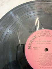 Nursery School Songs Rain Rain Go Away Vinyl LP Merry Children’s Record 1972 EX