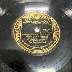 Brunswick 78 RPM Allister Wylie Orch – Some Night When You’re Lonely 4144 E+
