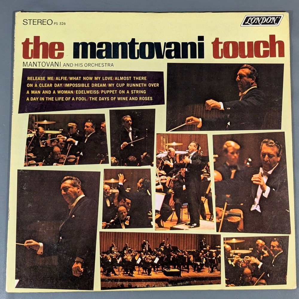 Mantovani The Mantovani Touch 1968 London PS 526 Stereo 12″ Vinyl LP NM/VG+