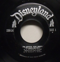 Professor Ludwig Von Drake – 1961 NM 45 EP on Disneyland