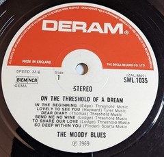 The Moody Blues On The Threshold Of A Dream Gatefold Record Album Year 1969 UK
