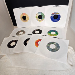 VTG Lot of 25 Classic Rock Pop 45RPM Single Records CCR Benatar Croce Jackson 5