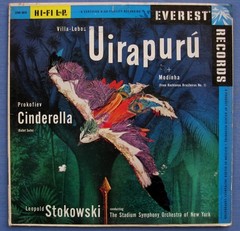 VILLA-LOBOS Uirapuru PROKOFIEV Cinderella STOKOWSKI Everest Mono LP Belock EX
