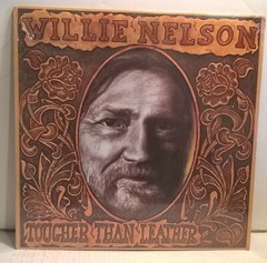 WILLIE NELSON Tougher Than Leather ’83 Columbia original embossed cover SEALED