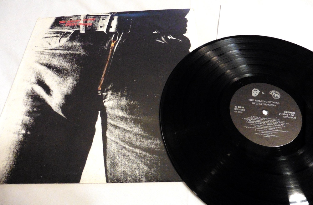 Rolling Stones “Sticky Fingers” LP CZECH REPUBLIC IMPORT, 1990 Reissue RARE