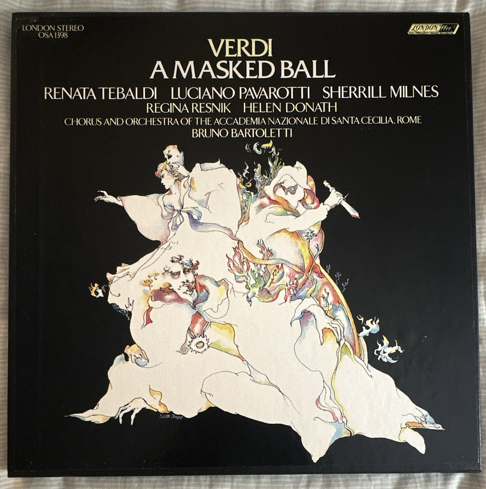 London ffrr A Masked Ball (Un Ballo in Maschera) Vinyl Stereo 33RPM OSA 1398