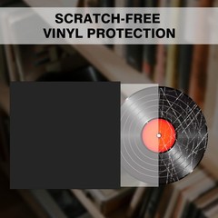 Thick Black Cardboard 12-Inch Record Jackets – 20PCS for Vinyl Preservation