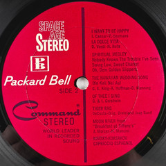 Space Age Stereo Packard Bell Steve Allen 12″ LP Vinyl Record Command PB1