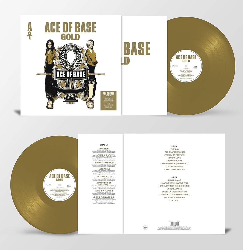Ace Of Base – Gold LP 12″ Gold Vinyl Record – Compilation Album – NEW