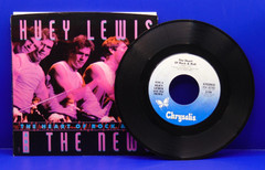 HUEY LEWIS & THE NEWS Heart Of Rock & Roll 45 RPM w/PS CHRYSALIS 42782 NEAR MNT+