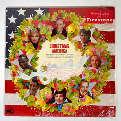 Christmas America Vinyl LP 1973 in SHRINK Nat King Cole Peggy Lee Bing Crosby EX