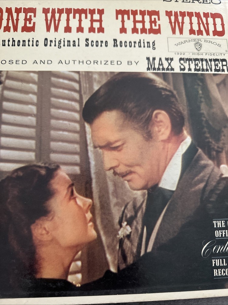 Gone With The Wind – Original Score Max Steiner 1961 Vinyl LP Warner Bros W-1322
