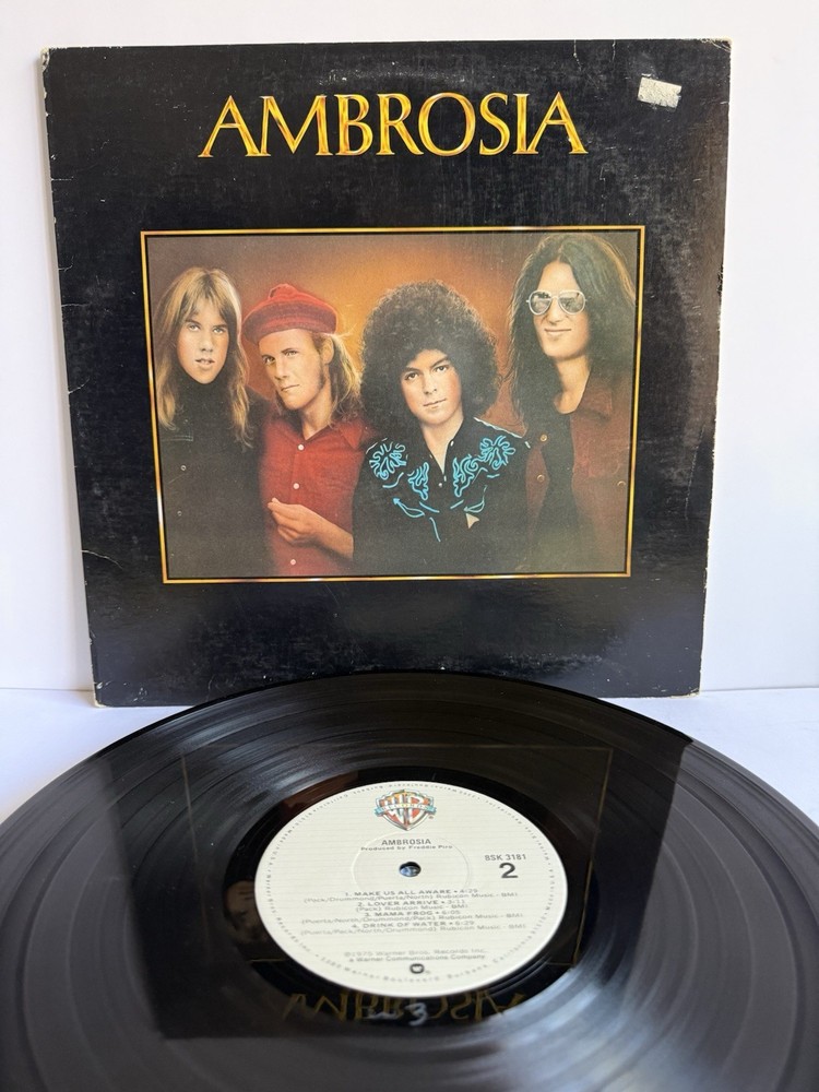Ambrosia LP Warner Bros BSK 3181 Classic Rock Vinyl Record VG Tested 1975